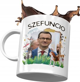 Bögre Mateusz Morawiecki miniszterelnök Politikusok Ajándék Nyomtatott Fotóval