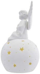 LED karácsonyi dekoráció LED/0,4W/2xAA kerámia angyal