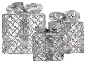 LED Karácsonyi dekoráció 72xLED/1,35W/230V ezüst