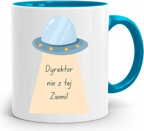 Az Igazgató Számára Kék Bögre Nem Ebből A Földből, fényképes nyomtatással