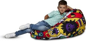 Babzsák Sako Modern poliészter TiaHome - Színes szörnyek