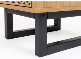 Camden Narrow Diamond Print nyírfa komód, 40 x 123 cm - Woodman