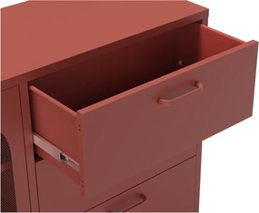 Téglavörös komód 140x90 cm Diora – Marckeric