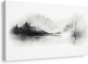 Kép - Tintafestmény tájkép (90x60 cm)