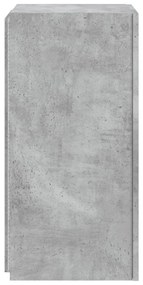betonszürke falra szerelhető TV-szekrény LED-del 30,5x35x70 cm