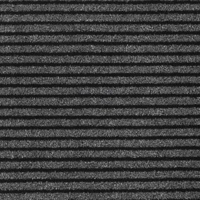 Ajtószőnyeg Fekete és Szürke 80 x 120 cm Polipropilén, PVC
