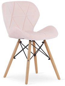 LAGO VELVET rózsaszín szék