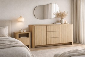 Sorrenti éjjeliszekrény 58 cm – vicenza tölgy