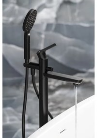 Sapho - PAX kádkészlet csapteleppel, matt fekete