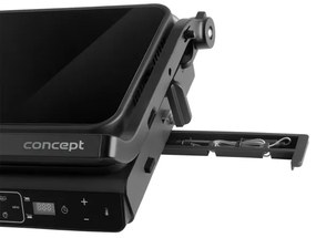 Concept ge3600 - Kontaktgrill mit Temperatursensor GLASS 2000W/230V schwarz