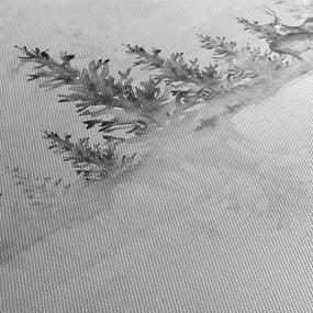 Kép - Szarvas a tónál (120x50 cm)