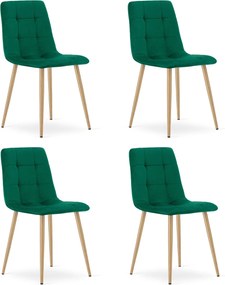 Zöld bársony szék KARA