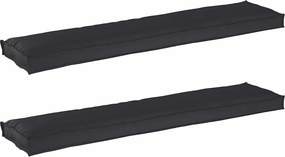 vidaXL Raklap párna készlet 2 pcs Fekete 180 x 40 x 8 cm Oxford Szövet