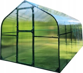 Kerti Üvegház Alagút 10M2 250X400 Ptf Lengyel Zöld
