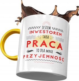 Sárga Bögre Befektetőnek Ez Nekem Öröm Nyomtatott Fotóval