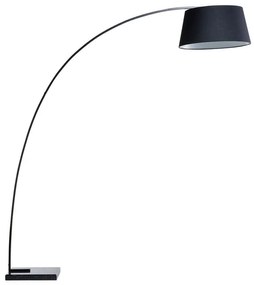 Ívelt fekete fém állólámpa 188 cm BENUE  Beliani
