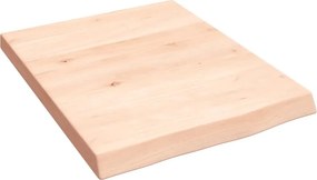 vidaXL kezeletlen tömör tölgyfa fali polc 40x50x(2-4) cm