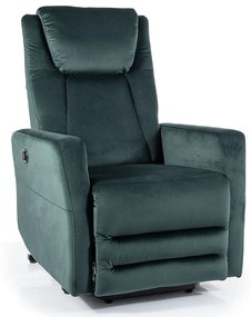 Adonis Velvet állítható fotel, zöld