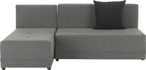 Sarokülőgarnitúra, szürke/fekete, balos, MEXX