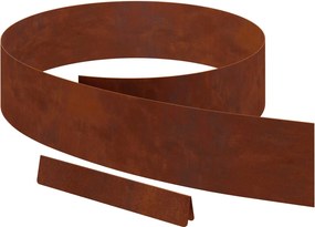 vidaXL Fűszegélyezés 4 pcs Rozsdás 450 x 0.05 x 15 cm