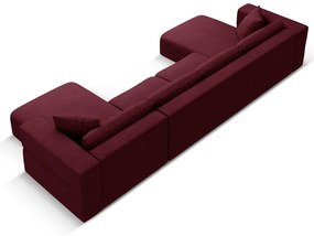 Borvörös sarokkanapé ("U" alakú) Esther – Milo Casa