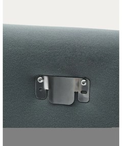 Szürkésbarna kárpitozott franciaágy 160x200 cm Jaira – Kave Home