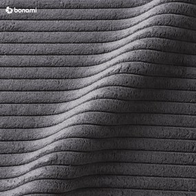 Sötétszürke kárpitozott egyszemélyes ágy tárolóhellyel 90x200 cm Cabana – Meise Möbel