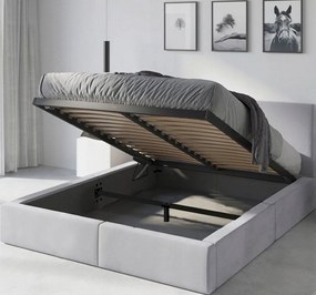 Ágy 140x200 Kárpitozott Hilton emelhető ágyrács