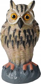 Dekorációs Figura Bagoly kerti barna 25 cm Dekoráció kerti dekoráció