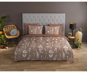 Barna egyszemélyes-hosszabbított pamut ágyneműhuzat 140x220 cm Rav – Good Morning