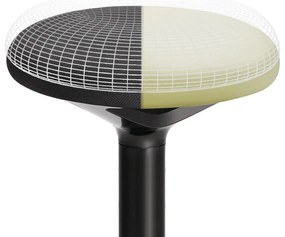 Állítható magasságú irodai forgó bárszék, 55-70cm fekete