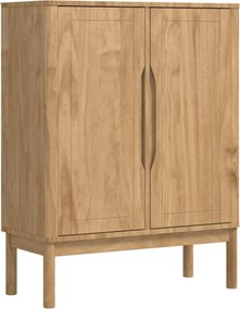 vidaXL Széf FLORO Faggyú barna 70 x 30 x 70,5 cm Tömör fenyőfa