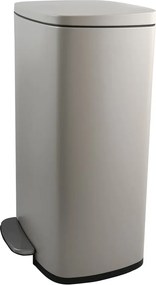 Szürkésbarna acél pedálos szemetes 50 l Akira – Spirella