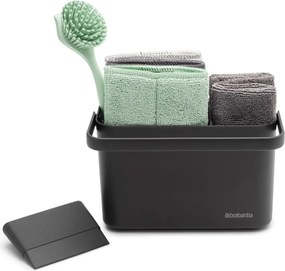Sötétszürke újrahasznosított műanyag mosogató szett SinkSide – Brabantia