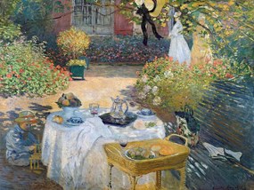 Reprodukció Monet's garden at Argenteuil (1873), Claude Monet