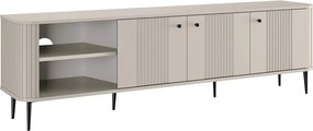 Vesper 3D TV-szekrény 187 cm - kasmír / fekete színű lábak