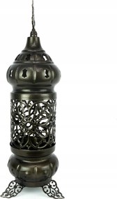 Áttört Bronz Lampion Gyertyatartó Kézzel Készített Dekoratív Keleti
