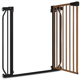 Lionelo TRUUS SLIM biztonsági kapu fekete/barna