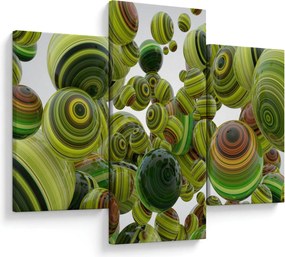 Csíkos gömbök képe (90x60 cm)