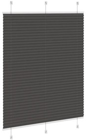 pliszírozott redőny fekete 110x150 cm szövetszélesség 109,4 cm
