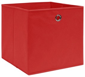 10 db piros nem szőtt szövet tárolódoboz 28 x 28 x 28 cm
