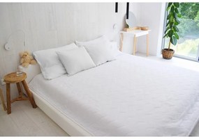 Fehér muszlin steppelt ágytakaró 210x240 cm Plain Muslin – Butter Kings