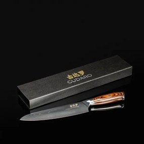 Gudaro - Damaszkuszi séfkés FENG 8", 67 rétegű acélból készült, hossza 20 cm