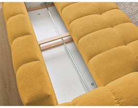 Mustársárga zsenília kanapé 278 cm Everest – Bobochic Paris