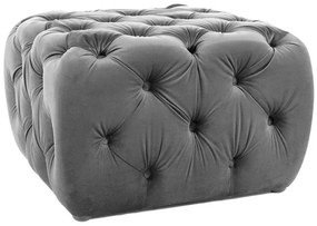 Sophia Velvet puff szürke