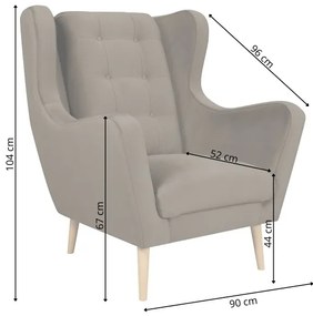 OMI XXL szürke fotel