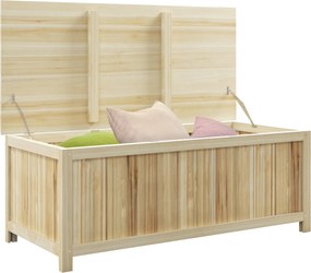 Outsunny 172L Fa Kerti Tároló Láda Strutokkal, Kültéri Használatra - 120L x 55W x 45H cm | Aosom