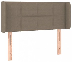 tópszínű szövet fejtámla 103x16x78/88 cm