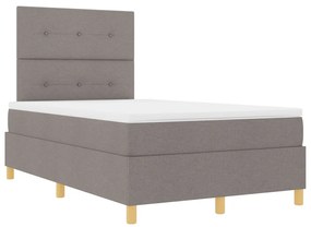 Box Spring Ágy Matrac nélkül Bézs 120x200 cm Szövet