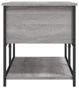szürke sonoma színű szerelt fa tárolópad 100 x 42,5 x 47 cm